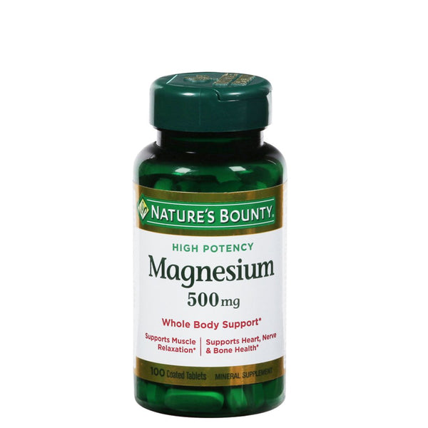 Nature's Bounty Magnesium 500mg, 100 Ct - My Vitamin Store