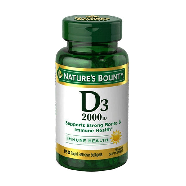 Nature's Bounty Vitamin D3 2000 IU, 150 Ct - My Vitamin Store