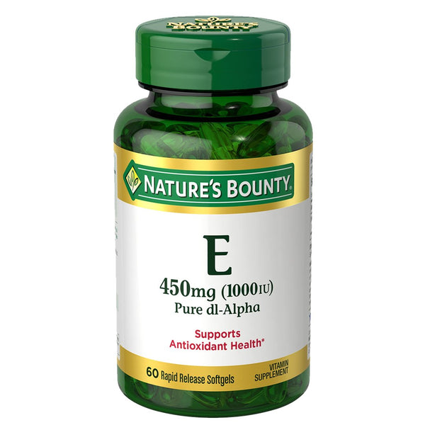 Nature's Bounty Vitamin E 450mg, 60 Ct - My Vitamin Store