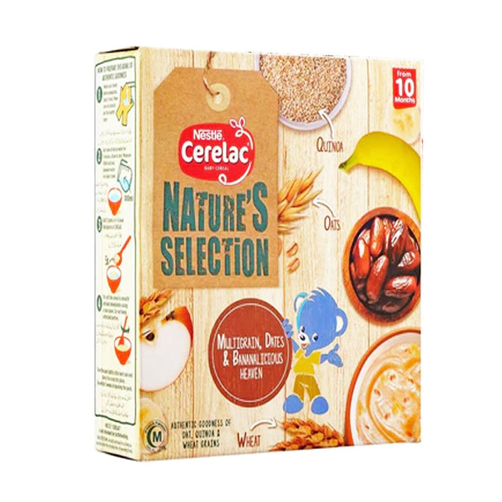 Nestle Cerelac Nature's Selection Multigrain Dates & Bananalicious Heaven, 175g - My Vitamin Store