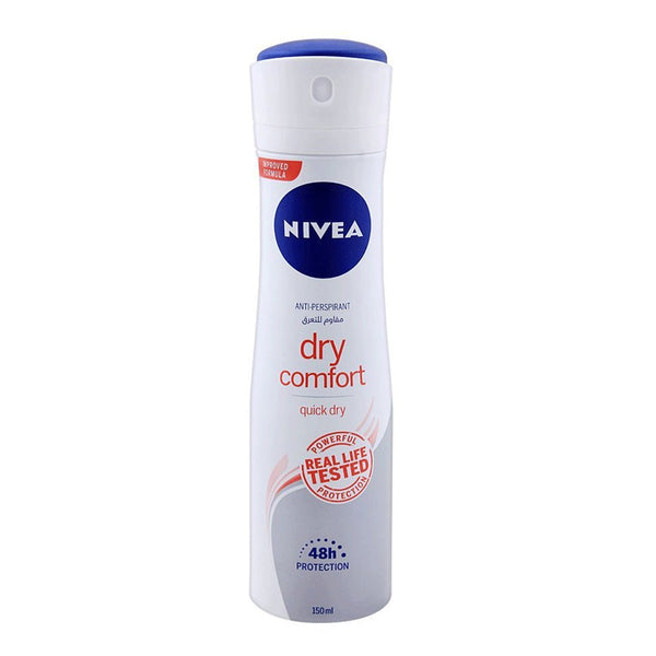 Nivea Dry Comfort Quick Dry Women Body Spray, 150ml - My Vitamin Store