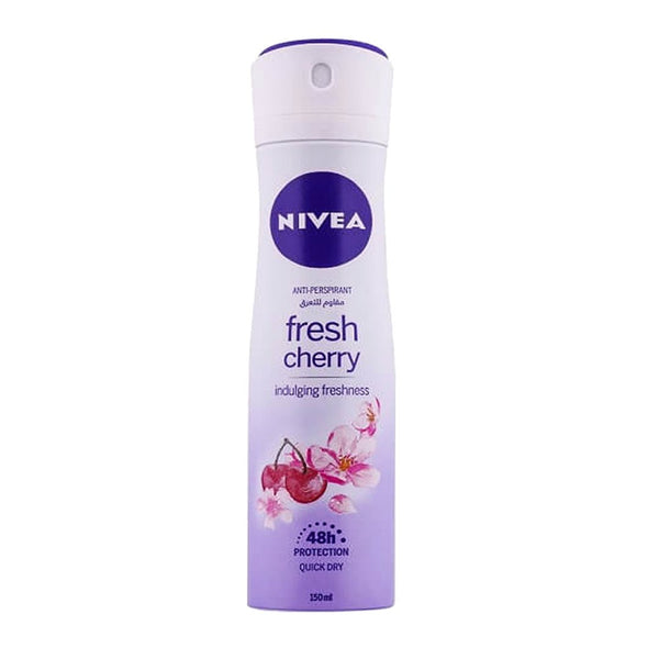 Nivea Fresh Cherry Indulging Freshness Women Body Spray, 150ml - My Vitamin Store