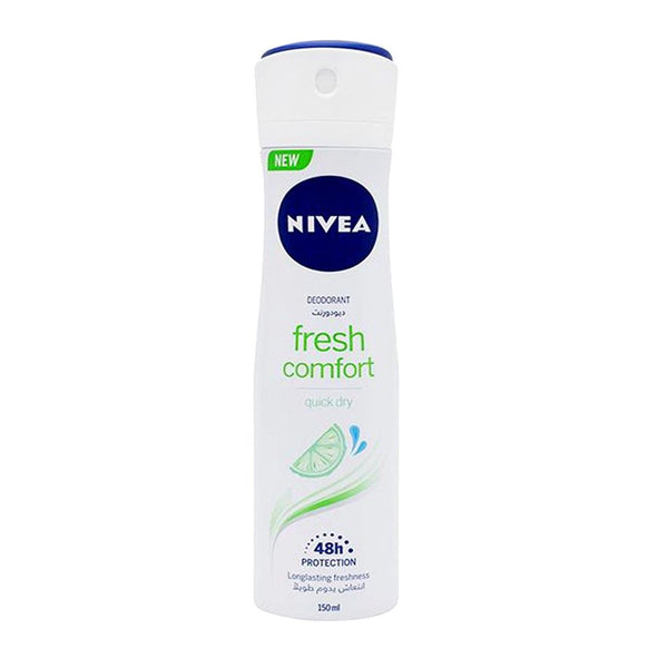 Nivea Fresh Comfort Quick Dry Women Body Spray, 150ml - My Vitamin Store