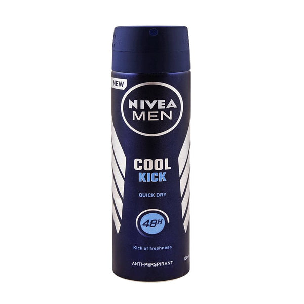 Nivea Men Cool Kick Quick Dry Body Spray, 150ml - My Vitamin Store