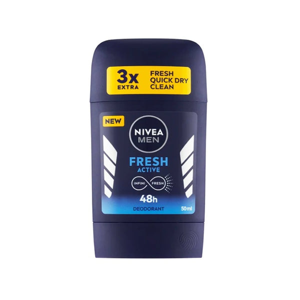 Nivea Men Fresh Active Deodorant Stick, 50ml - My Vitamin Store