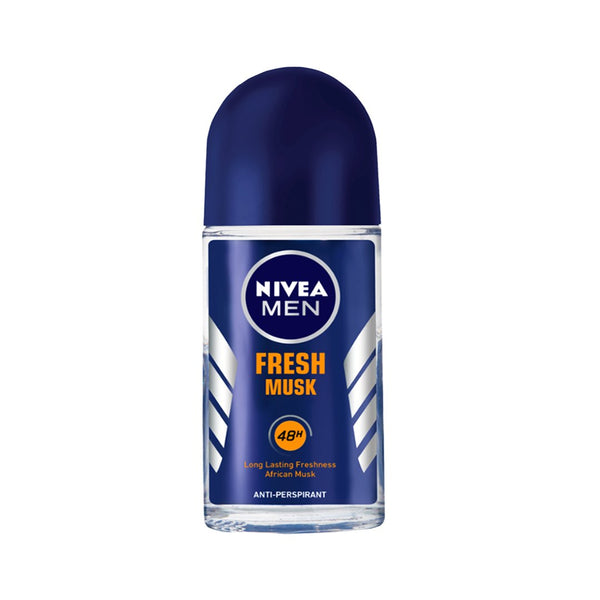 Nivea Men Fresh Musk Anti-Perspirant Deodorant Roll-on, 50ml - My Vitamin Store
