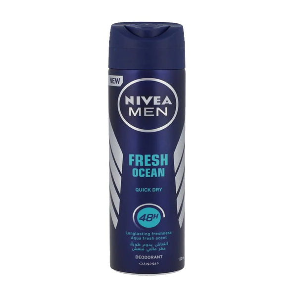 Nivea Men Fresh Ocean Quick Dry Body Spray, 150ml - My Vitamin Store
