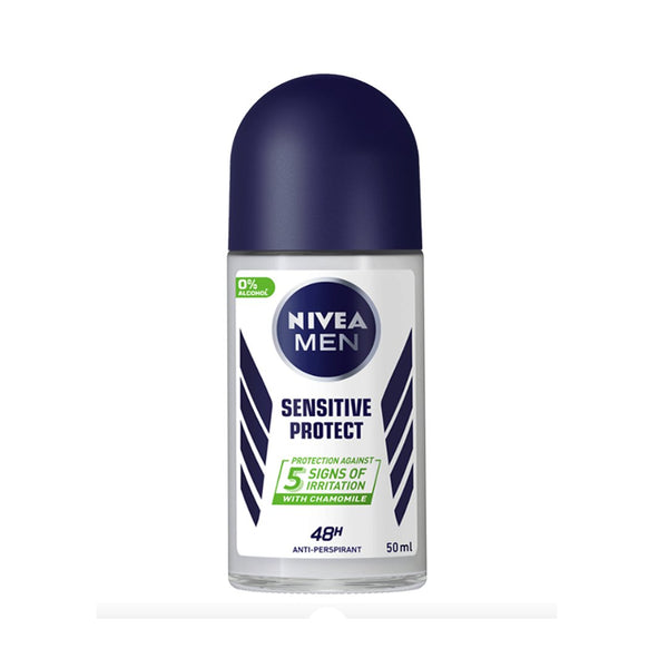 Nivea Men Sensitive Protect Anti-Perspirant Deodorant Roll-on, 50ml - My Vitamin Store