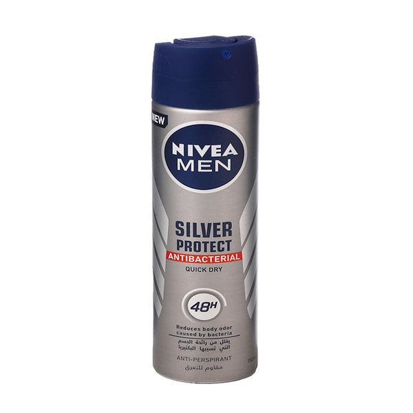 Nivea Men Silver Protect Quick Dry Body Spray, 150ml - My Vitamin Store
