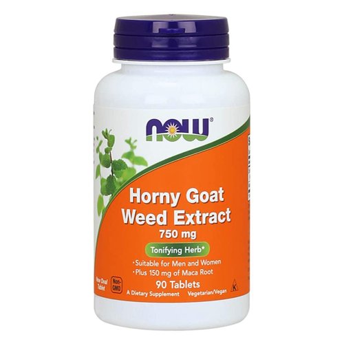 NOW Horny Goat Weed Extract 750mg, 90 Ct - My Vitamin Store