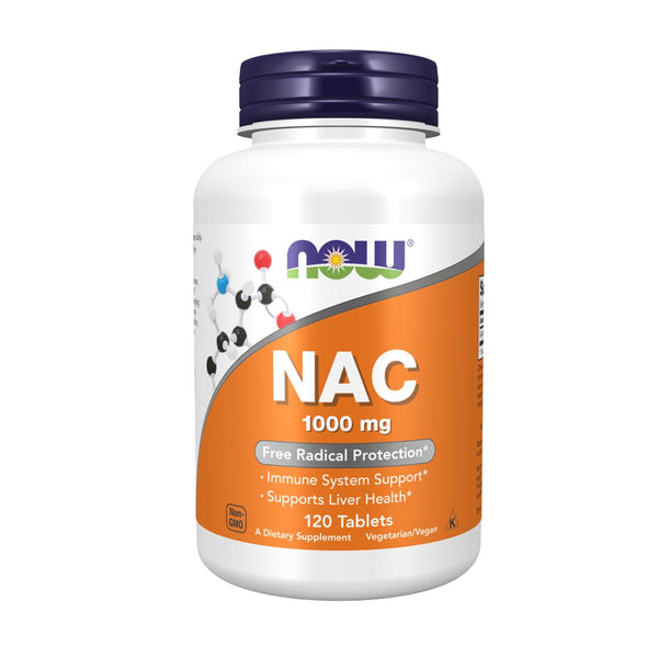NOW NAC (N-Acetyl Cysteine) 1000mg, 120 Ct - My Vitamin Store