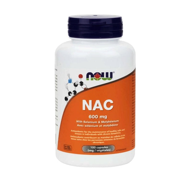 NOW NAC (N-Acetyl Cysteine) 600 mg, 100 Ct - My Vitamin Store