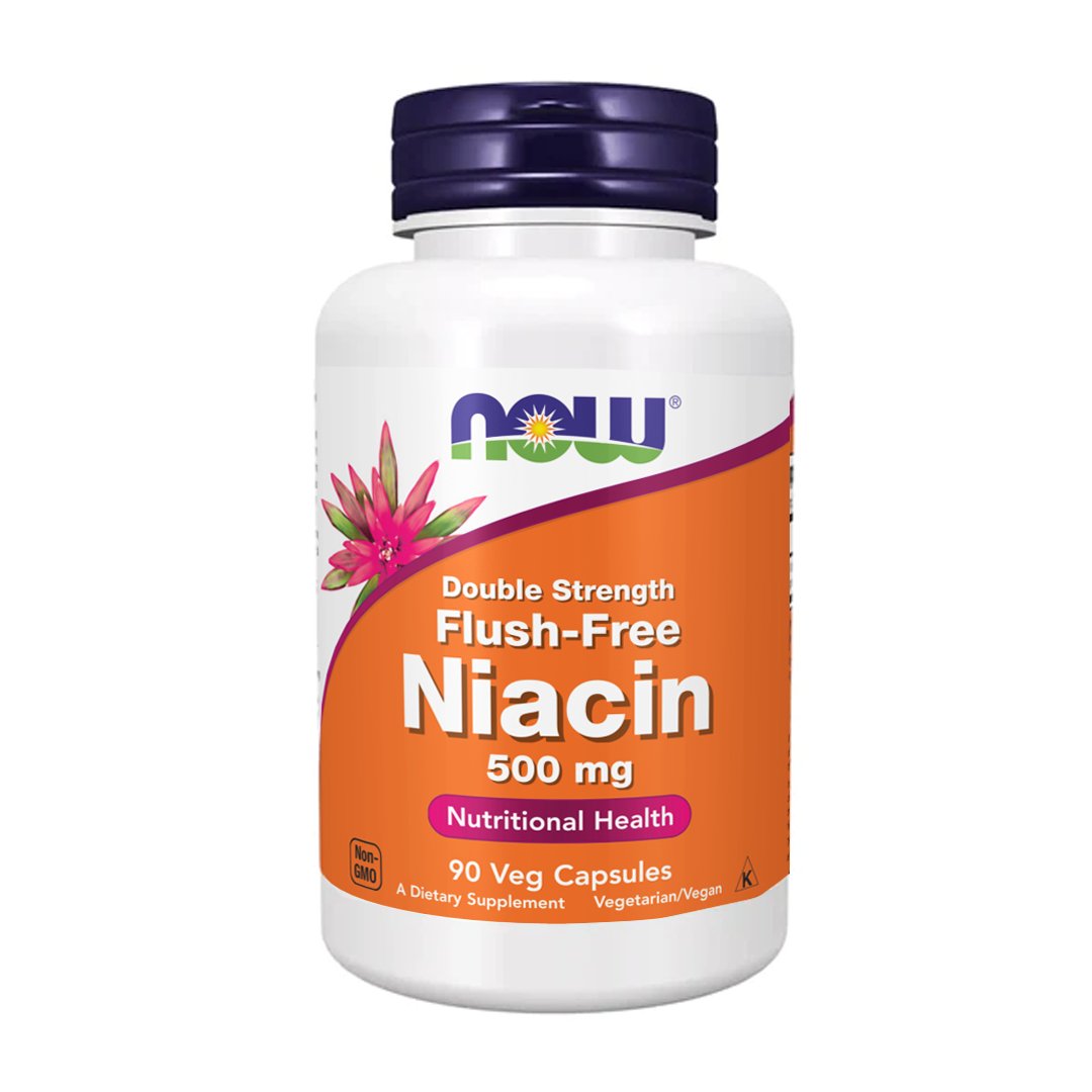 NOW Niacin 500mg, 90 Ct