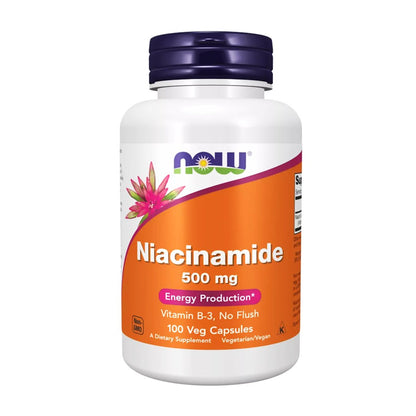 NOW Niacinamide B-3 500mg, 100 Ct