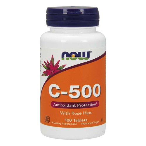 NOW Vitamin C 500mg, 100 Ct - My Vitamin Store