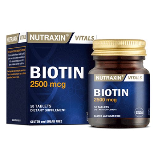 Nutraxin Biotin 2500 mcg, 50 Ct - My Vitamin Store