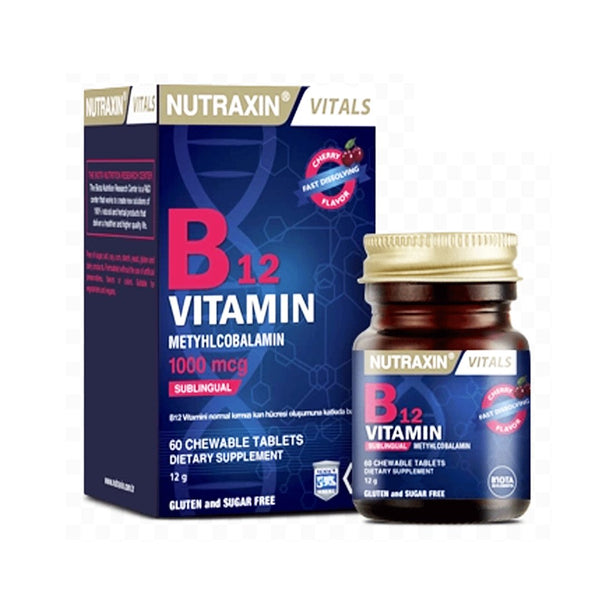 Nutraxin Vitamin B12 1000 mcg, 60 Ct - My Vitamin Store