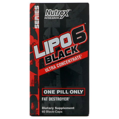 Nutrex Lipo-6 Black UC Intense, 60 Ct - My Vitamin Store