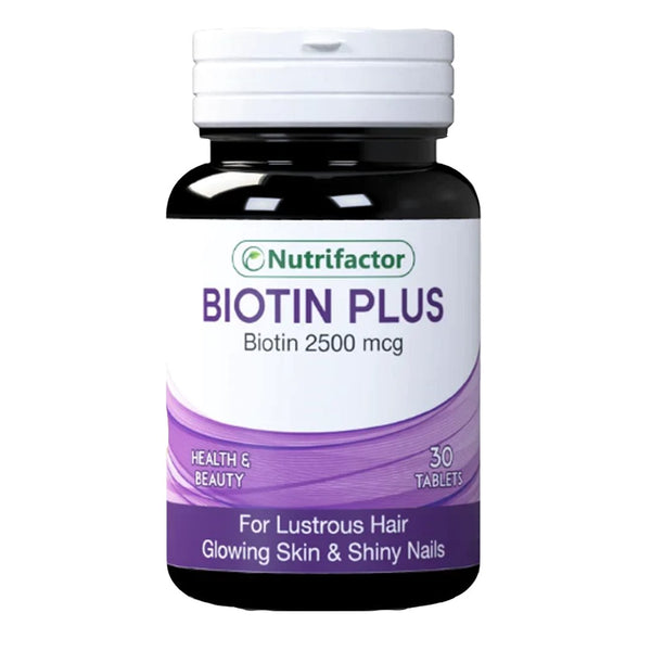 Nutrifactor Biotin Plus 2500 mcg, 30 Ct - My Vitamin Store