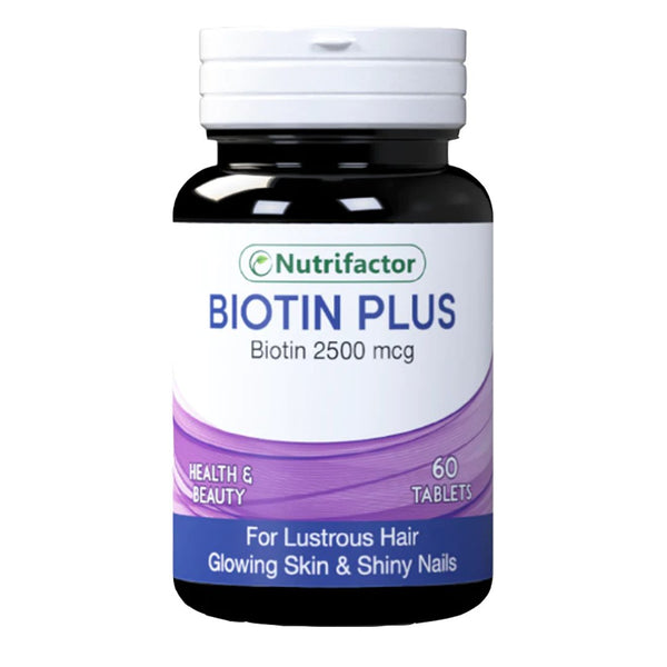 Nutrifactor Biotin Plus 2500 mcg, 60 Ct - My Vitamin Store
