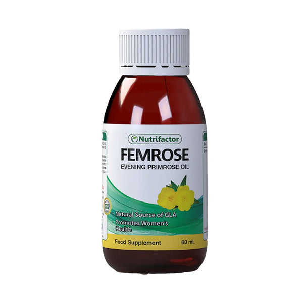 Nutrifactor Femrose Evening Primrose Oil, 60ml - My Vitamin Store