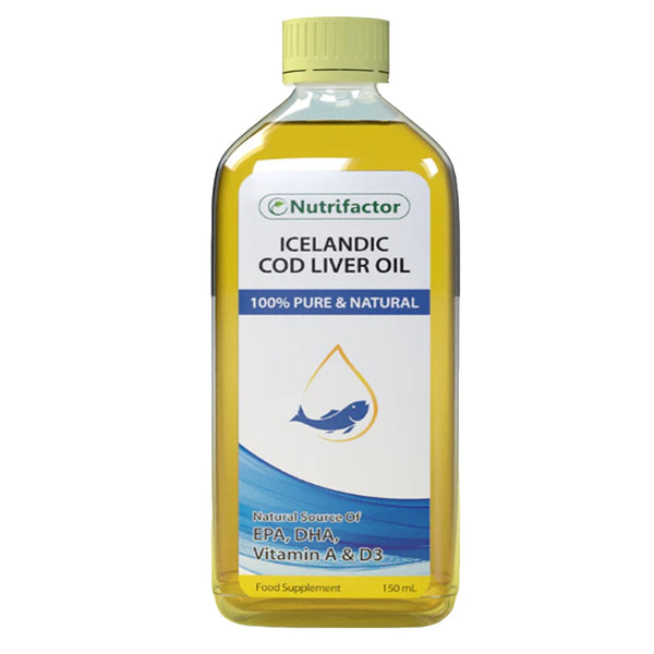 Nutrifactor Icelandic Cod Liver Oil, 150ml - My Vitamin Store
