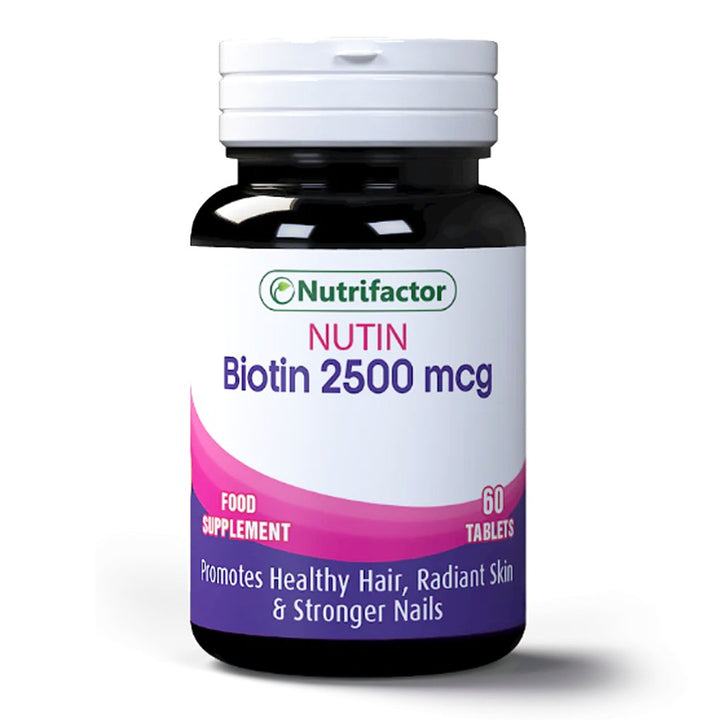 Nutrifactor Nutin (Biotin 2500 mcg), 60 Ct - My Vitamin Store