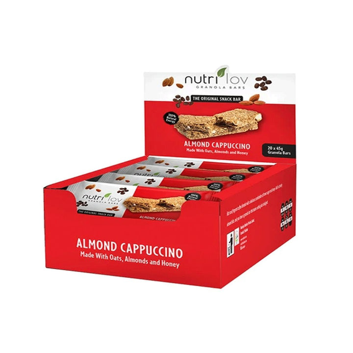 Nutrilov Almond Cappuccino Granola Bar, 20 Ct - My Vitamin Store