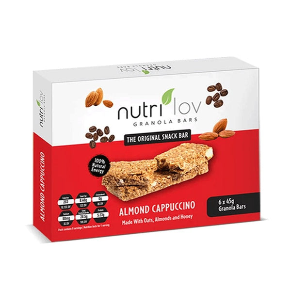 Nutrilov Almond Cappuccino Granola Bar, 6 Ct - My Vitamin Store