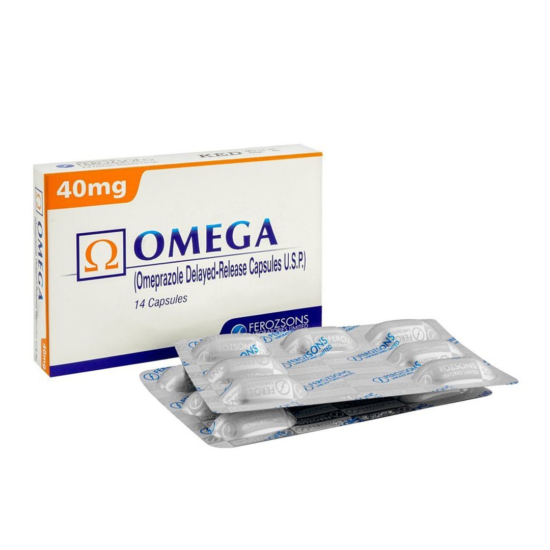 Omega Capsules 40mg, 14 Ct - Ferozsons - My Vitamin Store