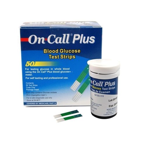 On Call Plus Blood Glucose Test Strips, 50 - My Vitamin Store