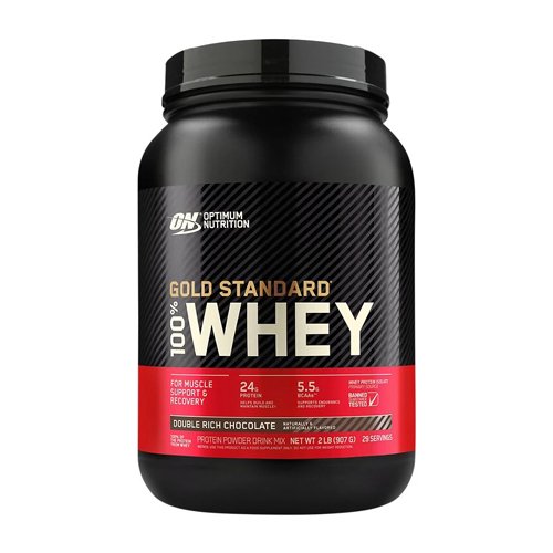 Optimum Nutrition Gold Standard 100% Whey Protein, Double Rich Chocolate (2 lbs) - My Vitamin Store