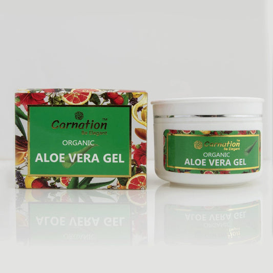 Organic Aloe Vera Gel, 100ml - Carnation - My Vitamin Store
