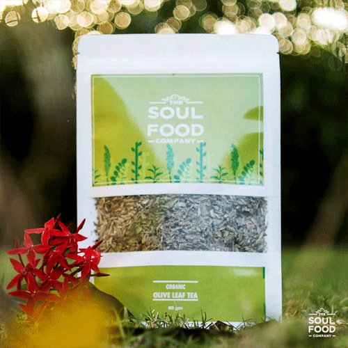 Organic Olive Leaf Tea, 80g - The Soul Food Company - My Vitamin Store