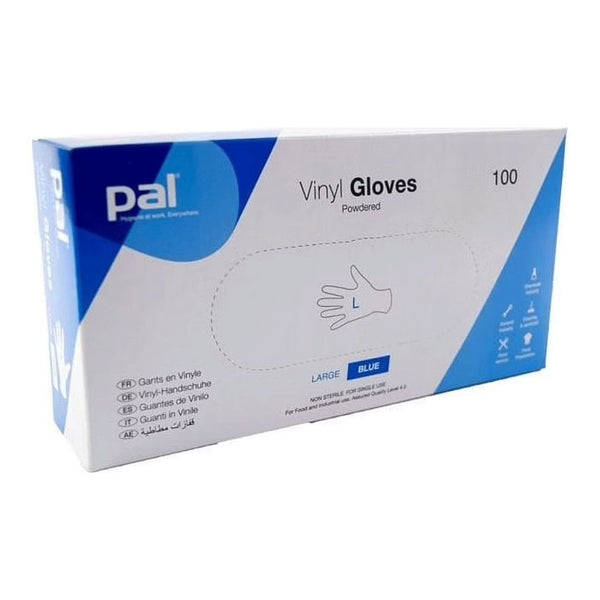 Pal Vinyl Gloves Blue Extra Large, 100 Ct - My Vitamin Store