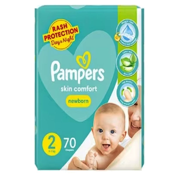 Pampers Skin Comfort Newborn Diapers Size 2 (Mini), 70 Ct - My Vitamin Store