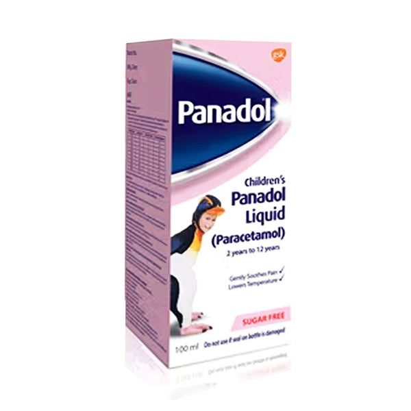 Panadol Children's Liquid (Paracetamol) Sugar Free, 120ml - My Vitamin Store