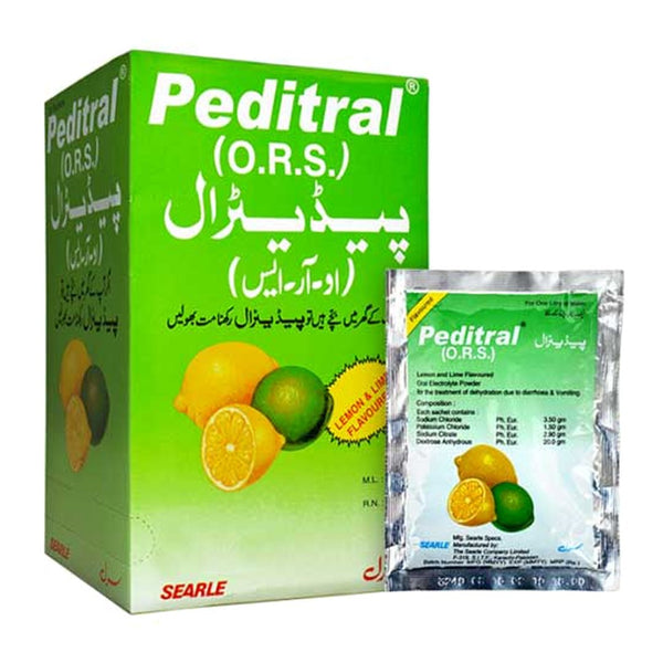 Peditral O.R.S. Lemon Sachet, 25 Ct - Searle - My Vitamin Store