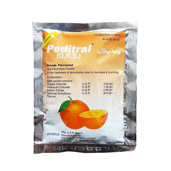 Peditral O.R.S. Orange Sachet, 1 Ct - Searle - My Vitamin Store
