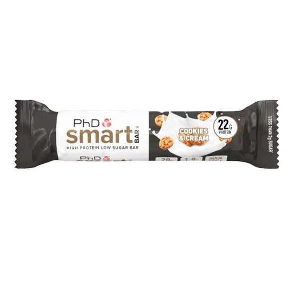 PhD Smart Protein Bar (Cookies & Cream), 64g - My Vitamin Store