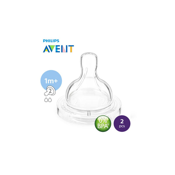 Philips Avent Classic+ Teats 1m+, 2 Ct - My Vitamin Store