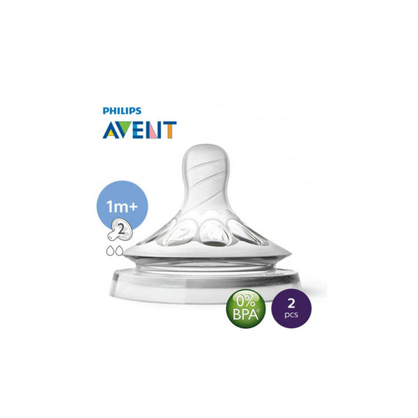 Philips Avent Natural Teats 1m+, 2 Ct - My Vitamin Store