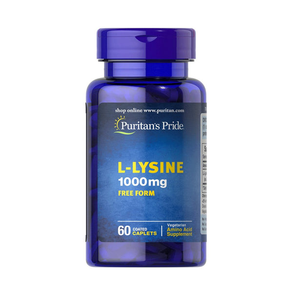 Puritan's Pride L-Lysine 1000mg, 60 Ct - My Vitamin Store