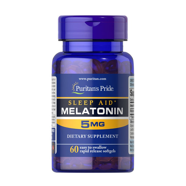 Puritan's Pride Melatonin 5 mg, 60 Ct - My Vitamin Store