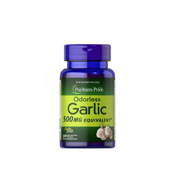 Puritan's Pride Odorless Garlic Extract 500mg, 100 Ct - My Vitamin Store