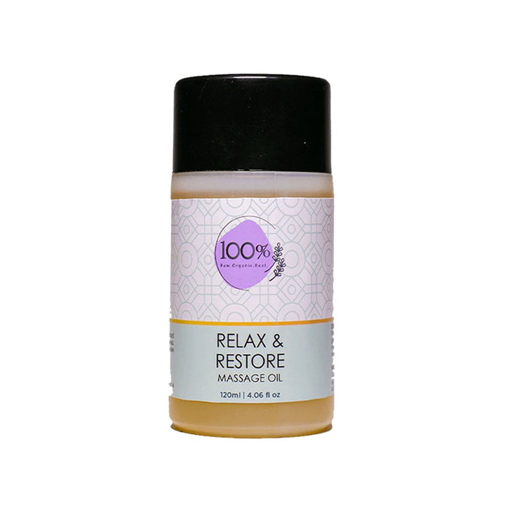 Relax & Restore Massage Oil - 100% Wellness Co - My Vitamin Store