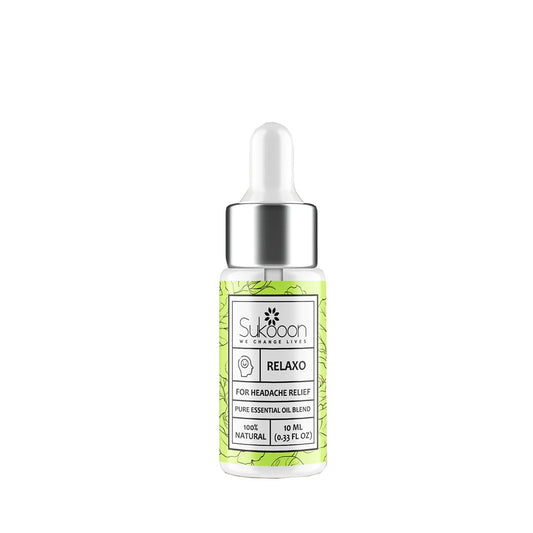Relaxo Essential Oil Blend for Headache Relief, 10ml - Sukooon - My Vitamin Store