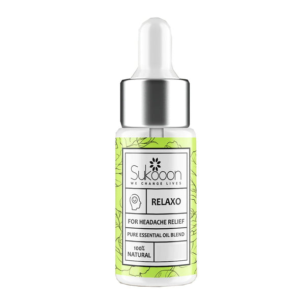 Relaxo Essential Oil Blend for Headache Relief, 30ml - Sukooon - My Vitamin Store