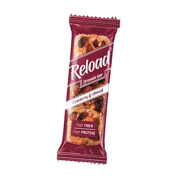 Reload Cranberry & Almond Granola Bar 40g, 1 Ct - My Vitamin Store