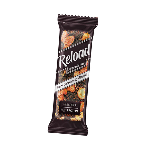 Reload Dark Chocolate & Almond Granola Bar 40g, 1 Ct - My Vitamin Store